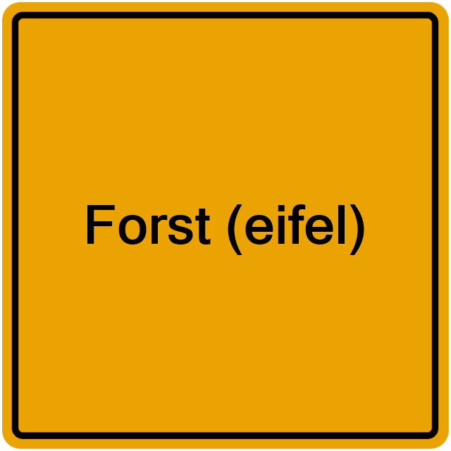 Einwohnermeldeamt24 Forst (eifel)